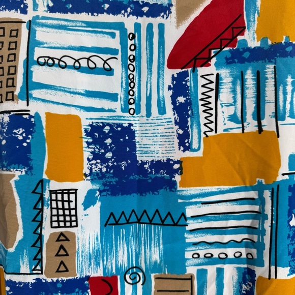 Kathie Lee Collection Multicolor Abstract Blouse - Picture 5 of 8